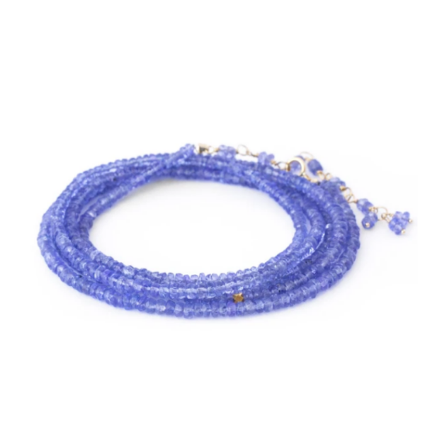 Tanzanite Wrap Bracelet - Magpie Jewellery