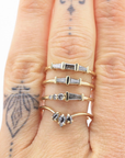 Nox Asymmetric Band - Magpie Jewellery