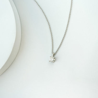 Lab Diamond Solitaire Necklace