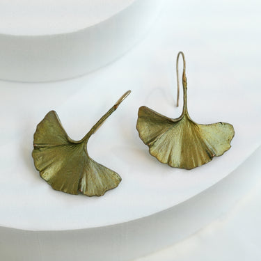 Ginkgo Leaf Earrings