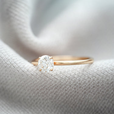 0.50ct Natural Diamond Solitaire Engagement Ring