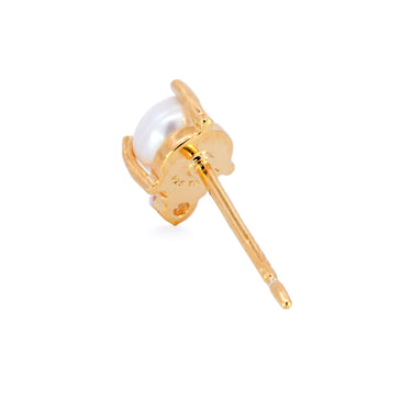 Pearl with Tiny Cubic Zirconia Studs