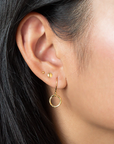 Polished Circle Drop Earrings | Magpie Jewellery