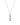 Sterling Silver oxidized Marcasite Necklace with 3 Blue Topaz facetted