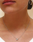 Bonheur Birthstone Necklace - Silver | Magpie Jewellery