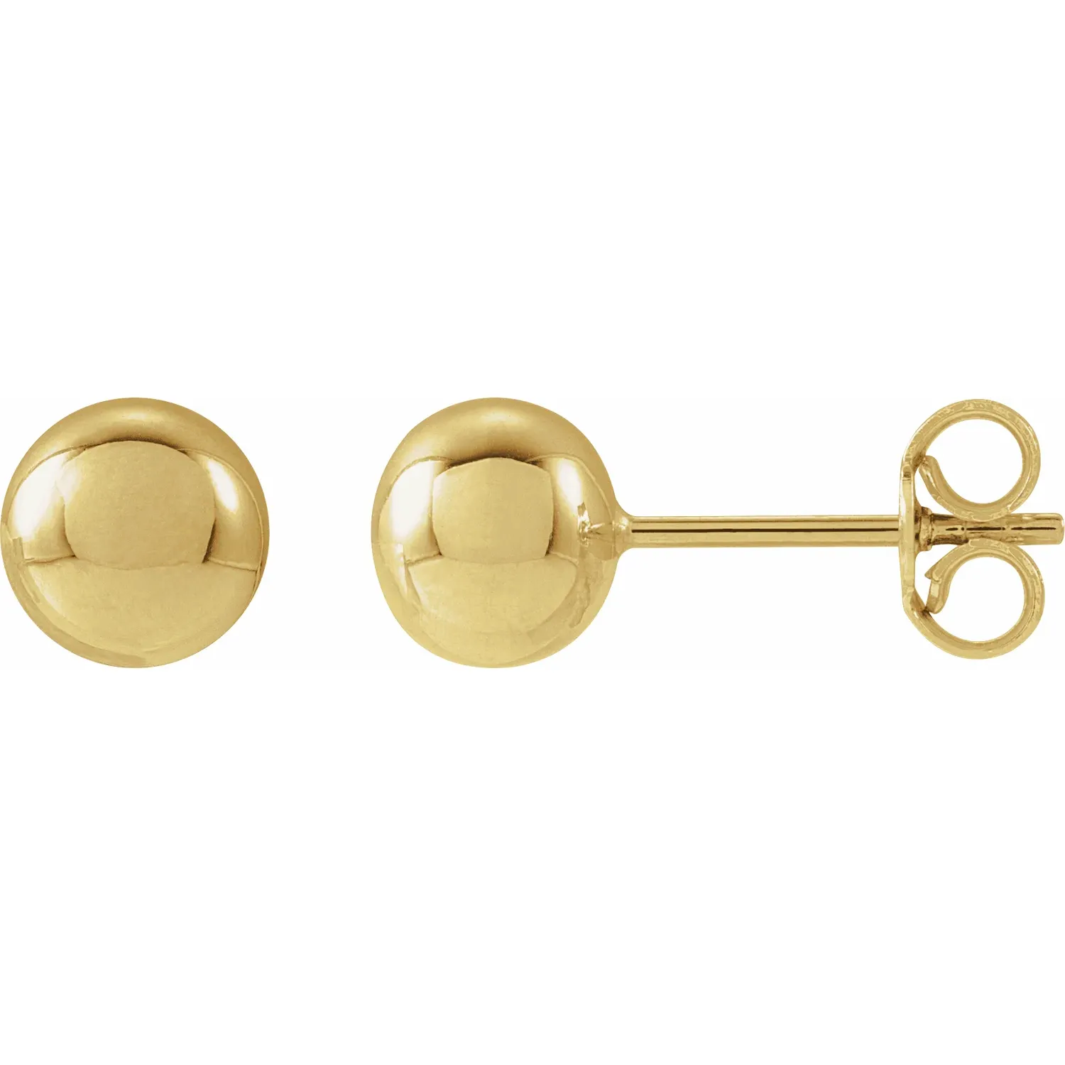 6mm Ball Studs | Magpie Jewellery Gold