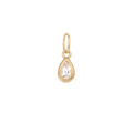 'Boulder' Pear Bezel Gemstone Charm | Magpie Jewellery