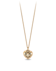Small 14K Gold Puffed Heart Diamond Set Talisman | Magpie Jewellery