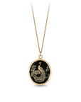 Peacock 14K Gold Talisman | Magpie Jewellery