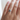 14k yellow Gold Pear Diamond Ring featuring natural pear shaped salt & pepper rose cut diamond in a low profile setting | on model