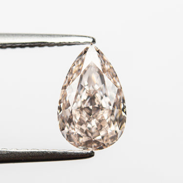 1.61ct 9.36x5.89x3.89mm GIA Internally Flawless Fancy Light Brownish Pink Pear Brilliant 24160-01