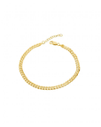 10ky Gold Curb Chain Adjustable Bracelet