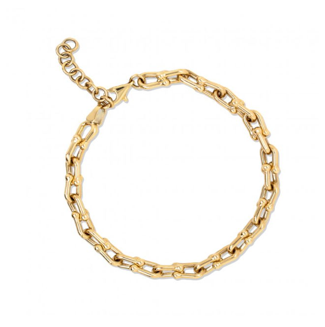 10ky Gold Horseshoe Adjustable Bracelet