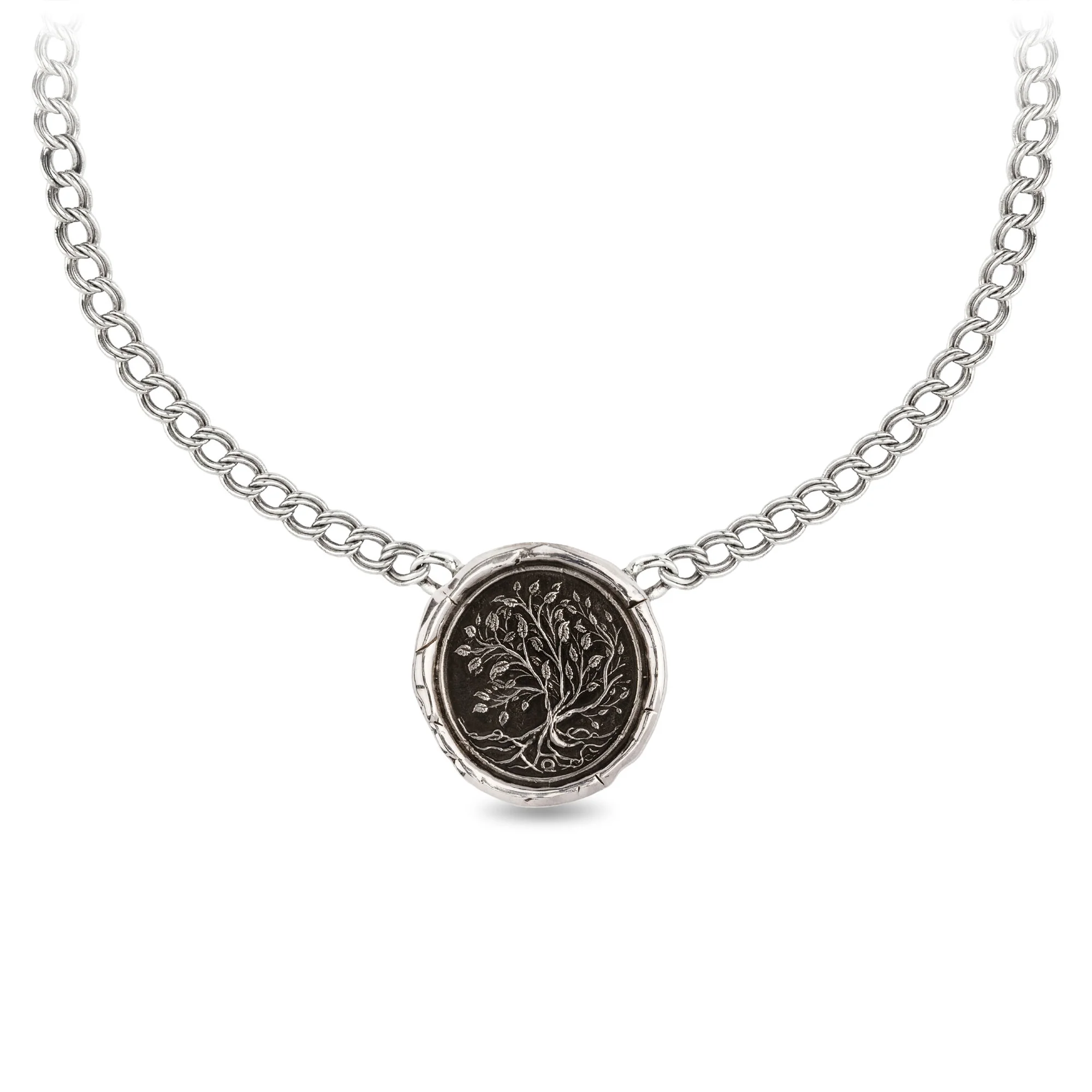 Tree Of Life Double Curb Link Talisman Choker | Magpie Jewellery