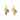 Sugar Maple Earrings - 3-Leaf Wire