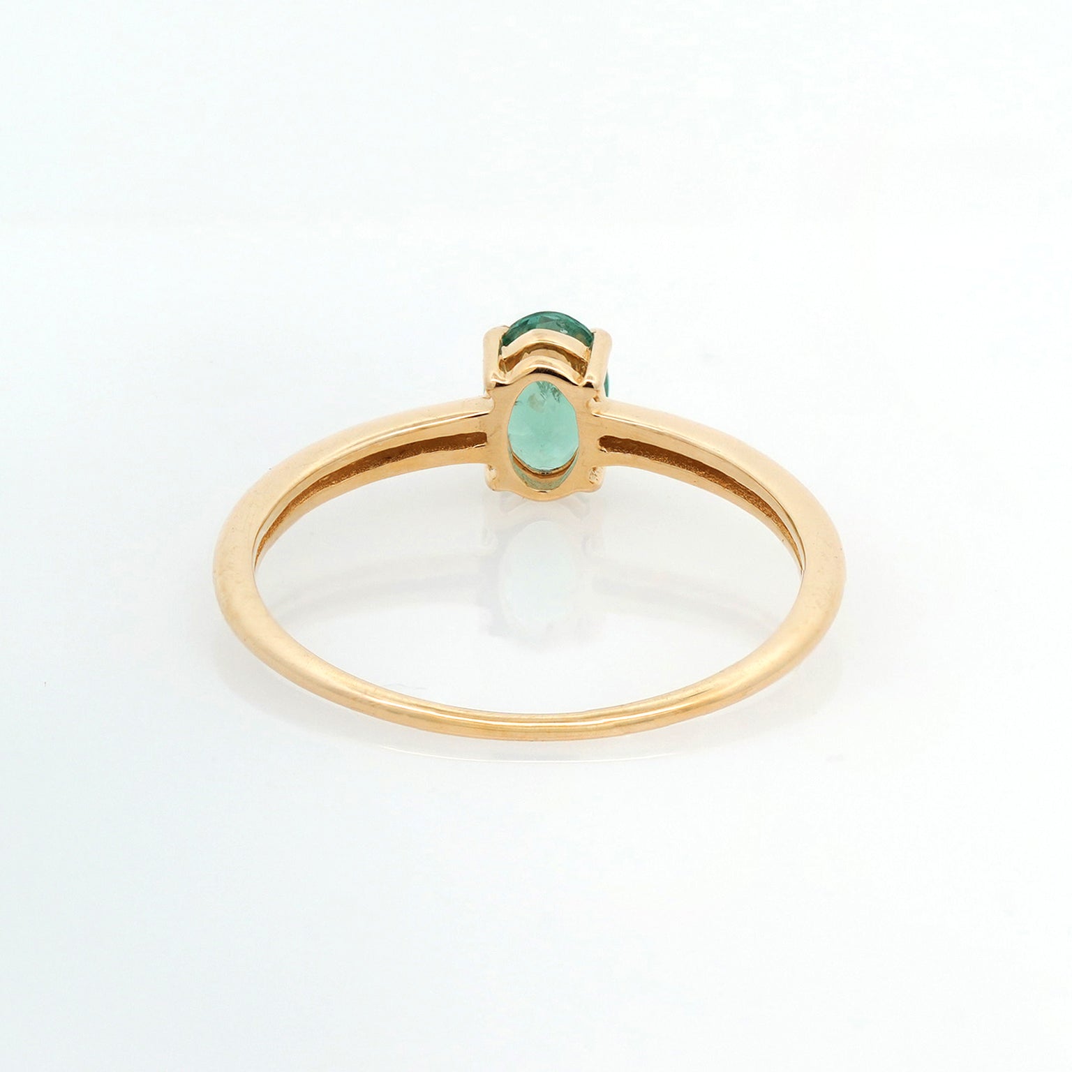 Claw Set Oval Green Tourmaline Ring