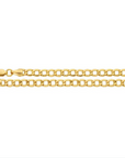 14K Yellow Gold 4.4mm Hollow Curb Chain