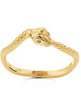 14K Yellow Gold Diamond-Set Ouroboros Ring