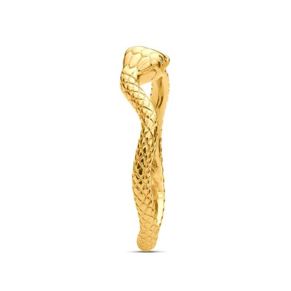 14K Yellow Gold Diamond-Set Ouroboros Ring