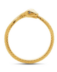 14K Yellow Gold Diamond-Set Ouroboros Ring