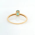 Claw Set Oval Green Tourmaline Ring