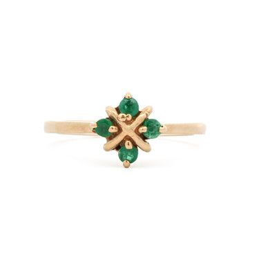 Magpie Vintage- 10kt Emerald Cross