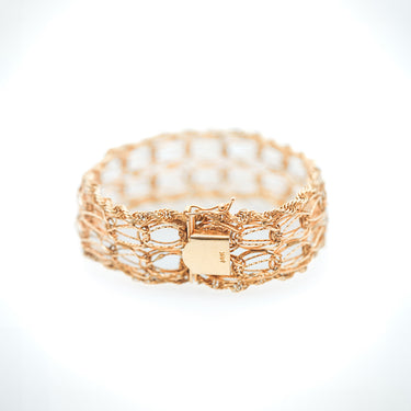 Magpie Vintage- 14k Woven 'Belt' Bracelet