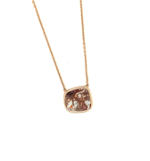 Cognac Diamond Slice Necklace | Magpie Jewellery