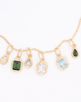 'Boulder' Emerald Cut Bezel Gemstone Charm