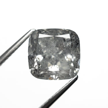 4.61ct 9.25x9.14x5.80mm GIA I3 Fancy Grey Cushion Brilliant 18859-01
