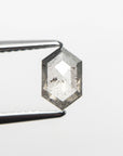 0.74ct Salt & Pepper Hexagon Rosecut Diamond