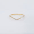 Fine 14k Yellow Gold Partial Eternity Band | MAgpie Jewellery