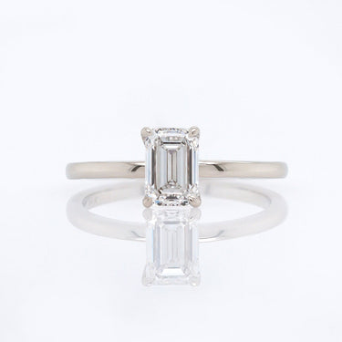 Emerald Cut Diamond Solitaire| Magpie Jewellery