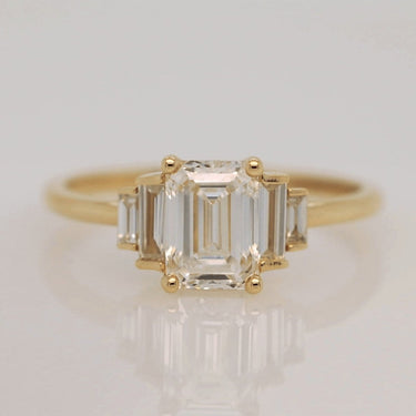 Emerald Cut Diamond Ring | Magpie Jewellery