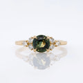 1.15ct Australian Teal Sapphire Engagement Ring | Magpie Jewellery