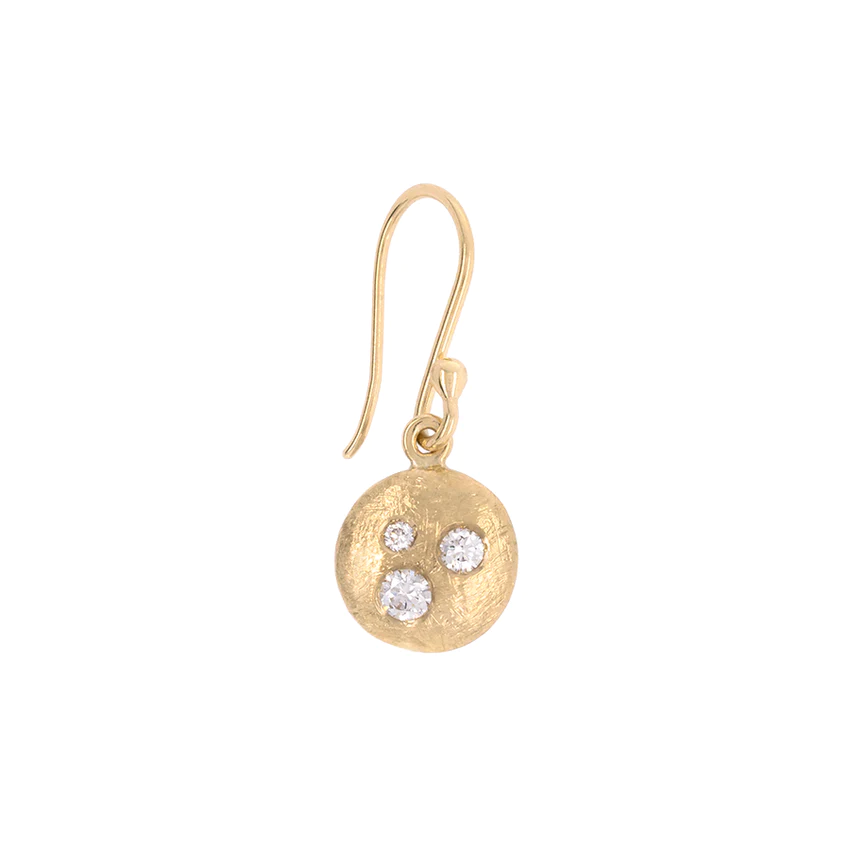 Boulder&#39; Dancing Diamond Disc Hook Earrings | Magpie Jewellery