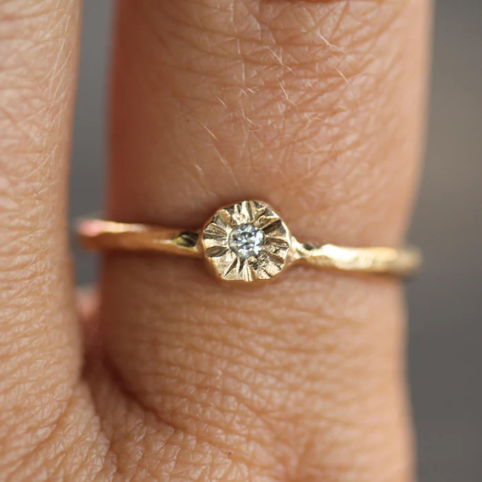 Little Sun Diamond Ring | Magpie Jewellery