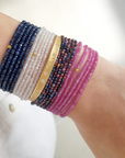 Pink Sapphire Wrap Bracelet | Magpie Jewellery