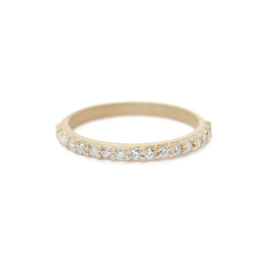 Slender Pave Wedding Band - Magpie Jewellery