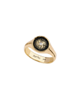 Direction 14K Gold Diamond Set Signet Ring | Magpie Jewellery