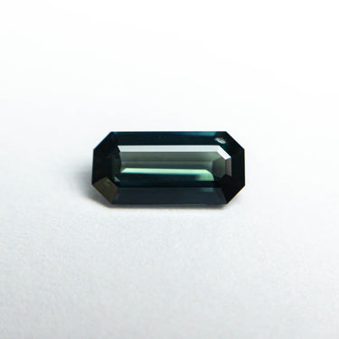 0.95ct 8.49x4.10x2.56mm Green Cut Corner Rectangle Step Cut Sapphire 23480-02