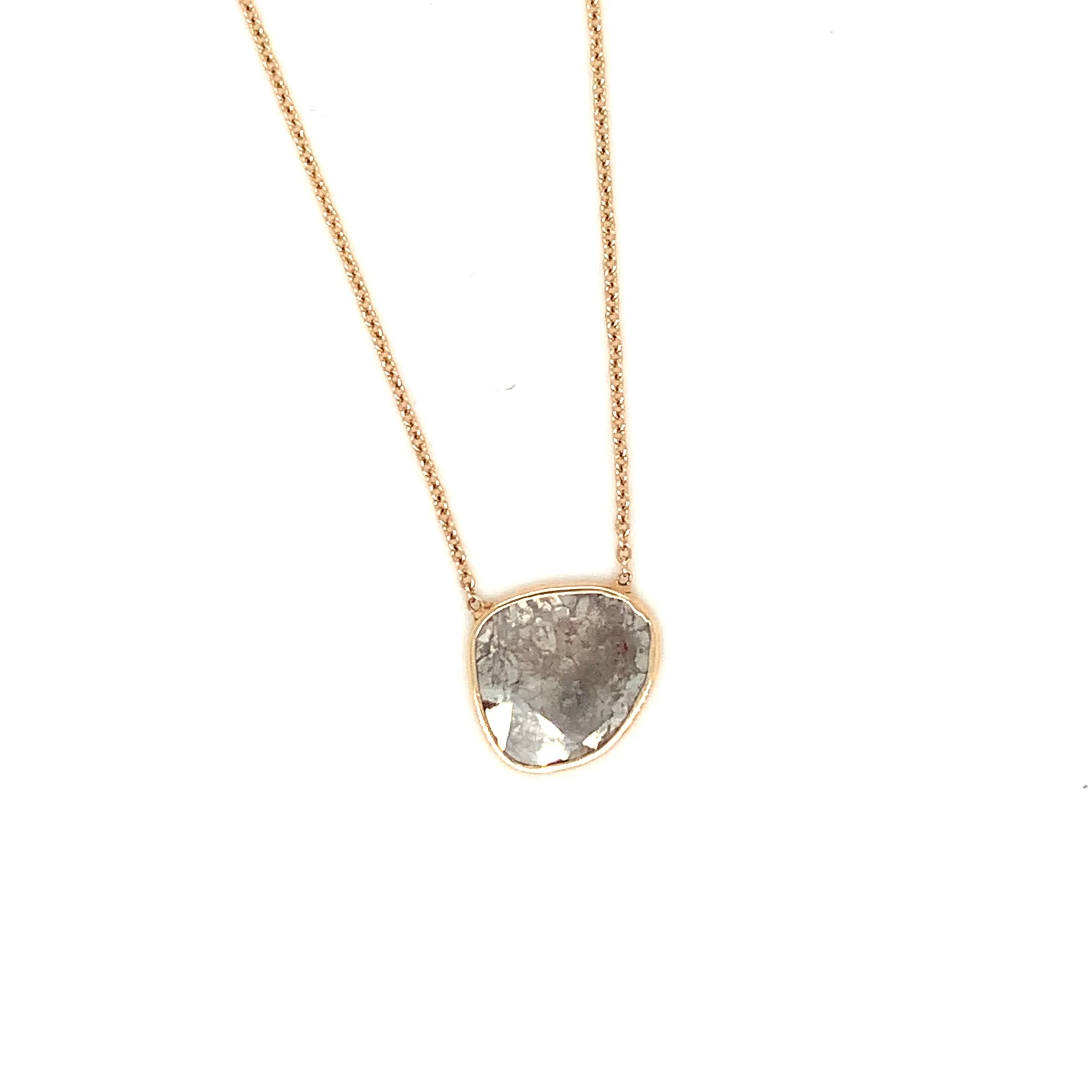 Salt + Pepper Diamond Slice Necklace | Magpie Jewellery