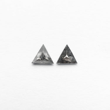 0.23cttw 2pc 3.49x3.45x1.90mm 3.46x3.37x1.35mm Triangle Rosecut Matching Pair 24484-01