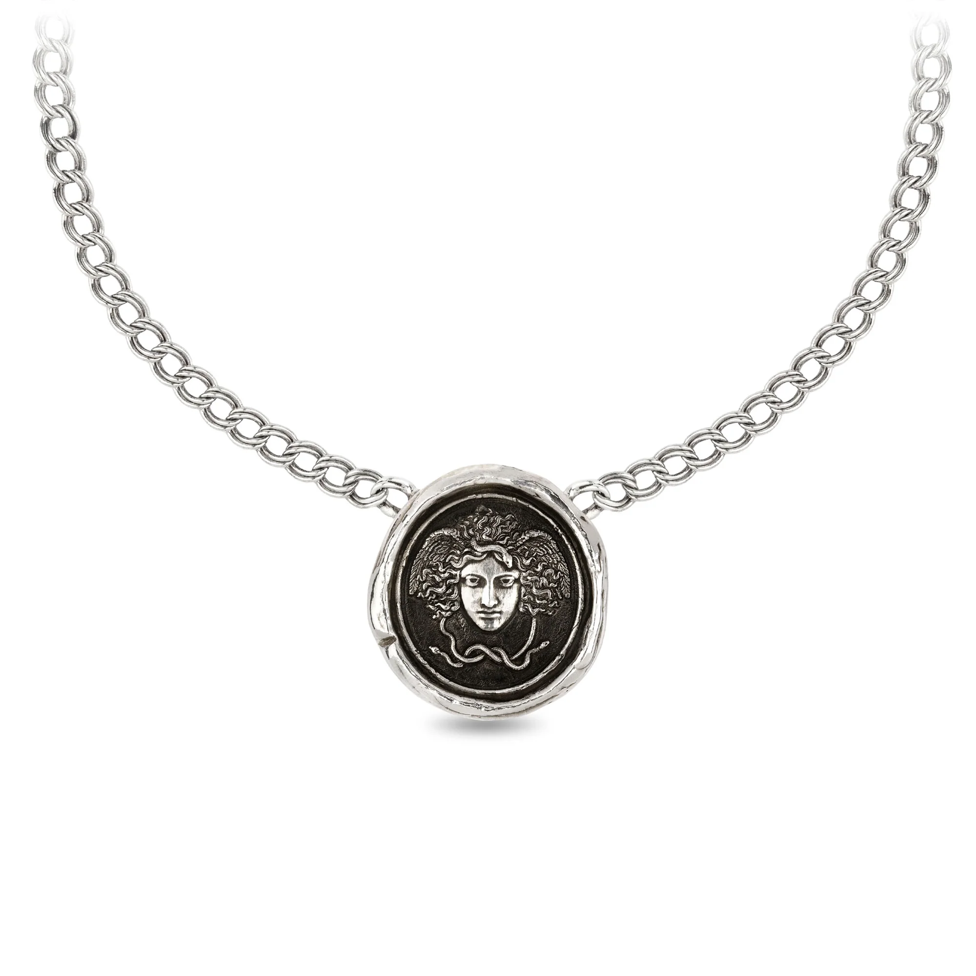 Medusa Double Curb Link Talisman Choker | Magpie Jewellery