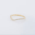 Fine 14k Yellow Gold Partial Eternity Band | MAgpie Jewellery