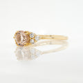 Morganite and Diamond Engagement Ring | Magpie Jewellery