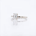 Emerald Cut Diamond Solitaire| Magpie Jewellery