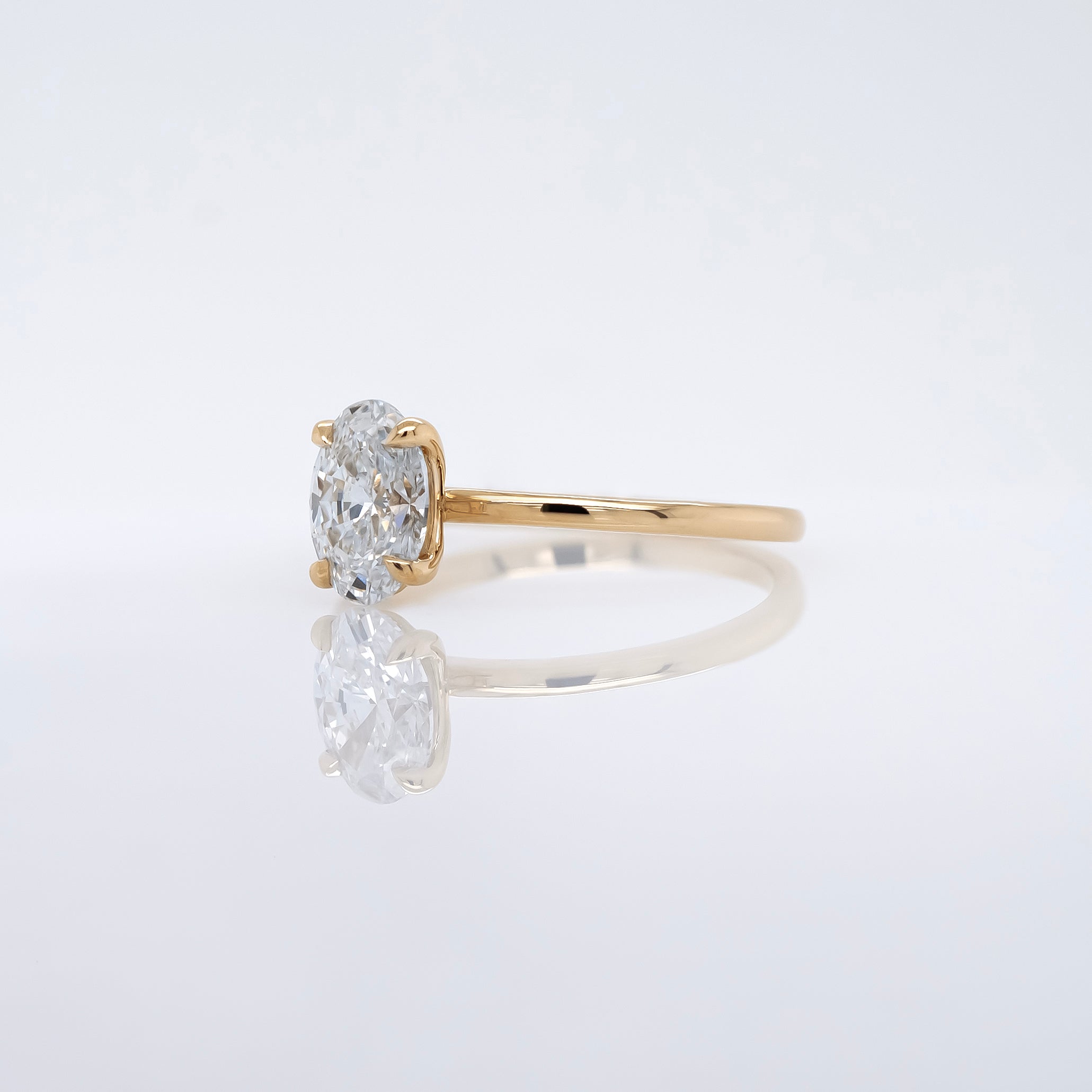 1  Carat Oval Diamond Solitaire Engagement Ring | Magpie Jewellery