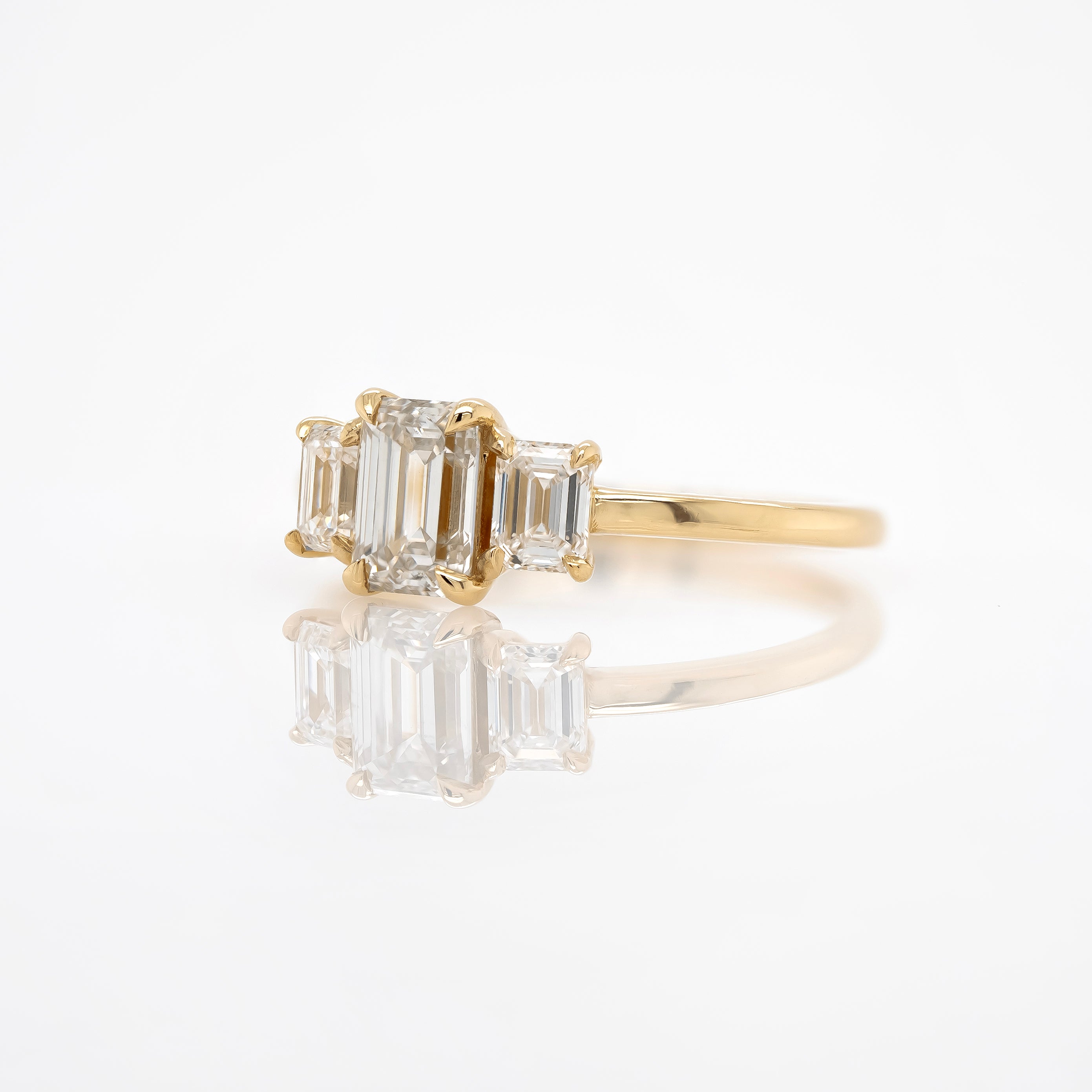 Emerald Cut Diamond Ring | Magpie Jewellery