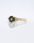 1.15ct Australian Teal Sapphire Engagement Ring | Magpie Jewellery